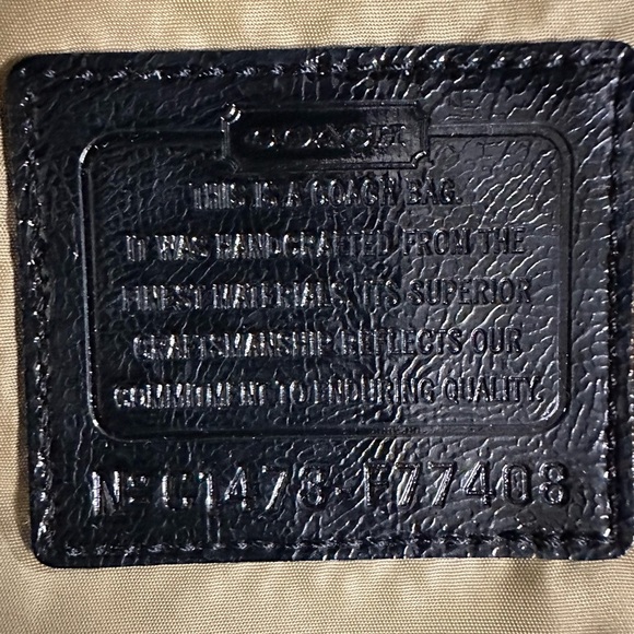 Vintage Coach Signature Nylon Crossbody Swingpack – Black Saddle – Never Used! - Picture 7 of 7